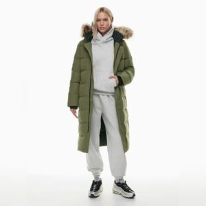 Aritzia TNA The Powder Parka Long Army Green